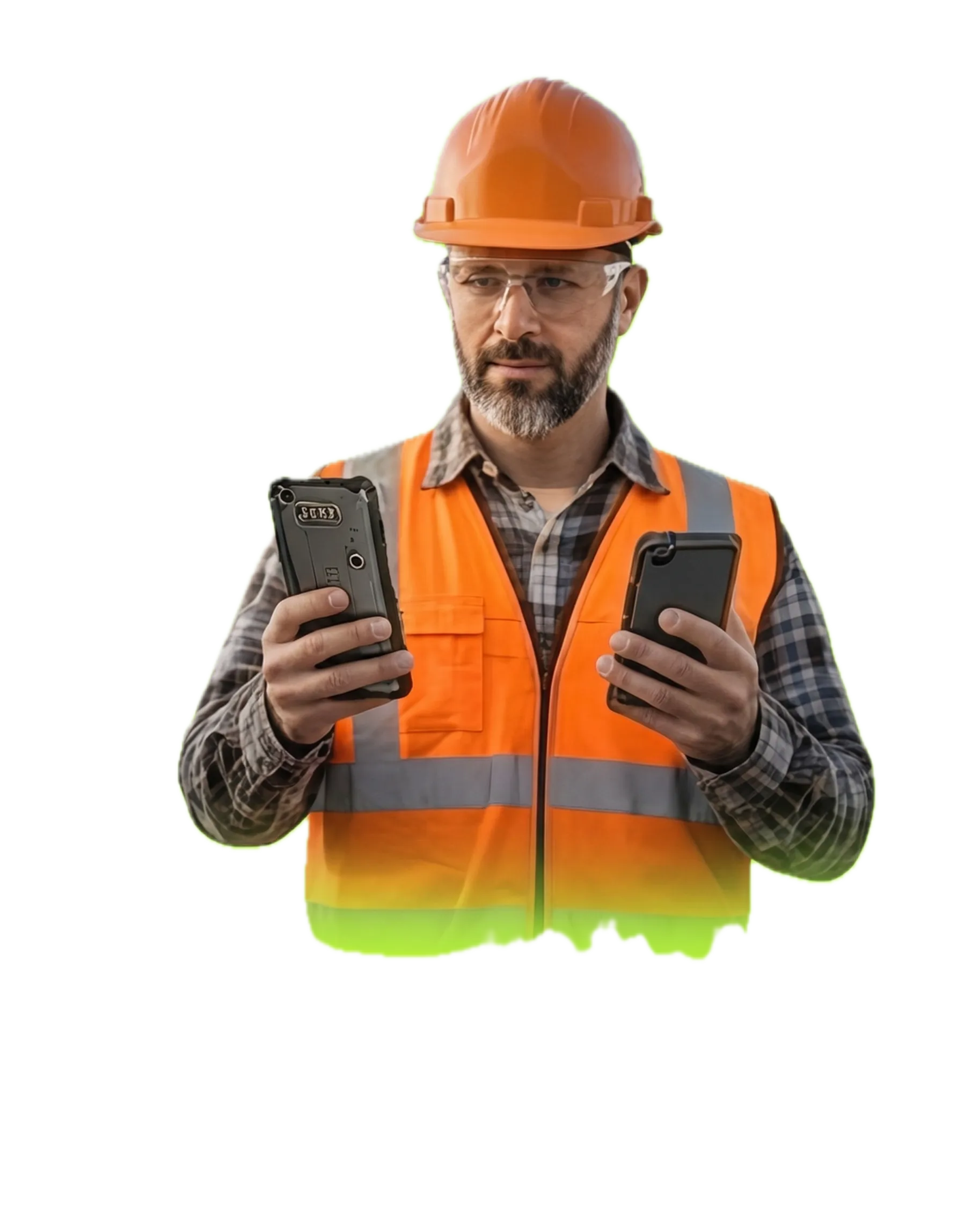 Construction worker using JobWalk